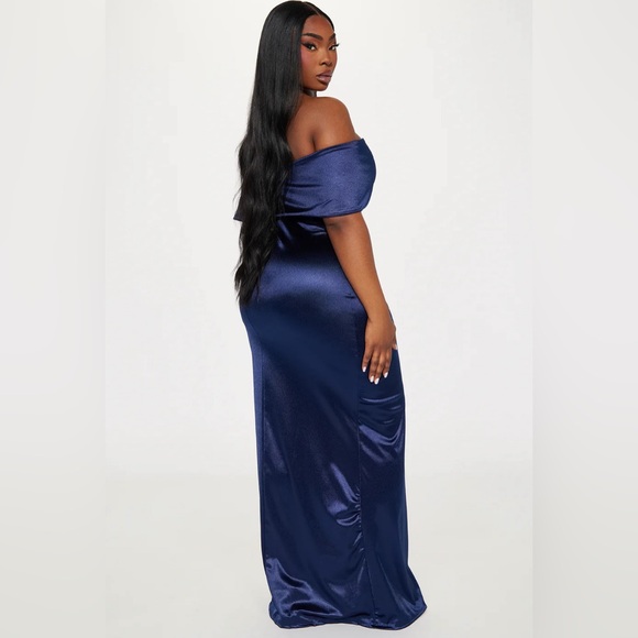 Satin Bridesmaid Dress - Picture 3 of 4